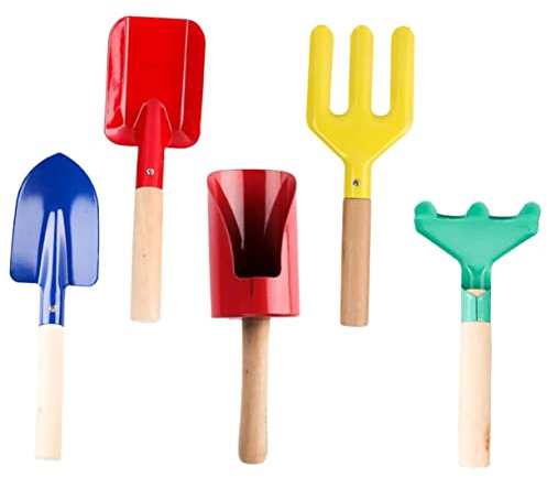 SEWOART 5pièces Râteaux Agricoles Fourches à Planter De Jardinage Outils De Jardinage Fournitures De Plantation