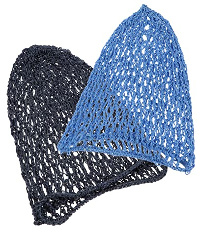 LIGIGWASH 2 Stück Vintage Häkelhaarnetz Snood Schlafmütze für Frauen Dehnbares Haarnetz Elegant für Haartypen