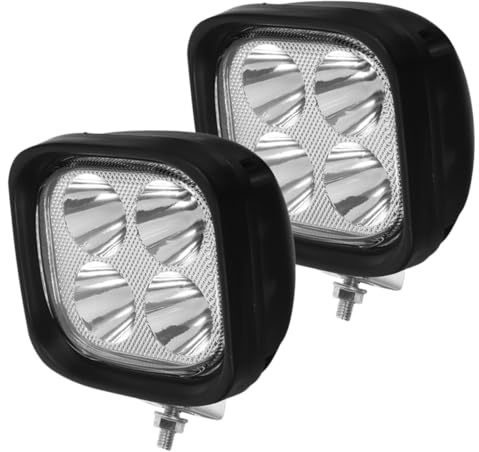 ERINGOGO Feux de Chariot Élévateur LED 2pcs Noirs en Plastique, Facile à Installer Faible Consommation D'énergie pour Éclairage de Chantier