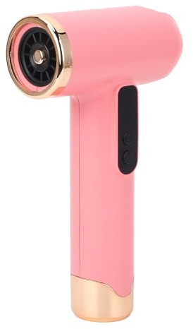 Kabelloser Haartrockner, Föhn mit USB Wiederaufladbar, 15000mAh, Hochgeschwindigkeitsmotor, Leicht und Tragbar für Reisen Camping, Pink