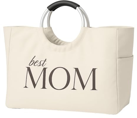 Juwele Geschenk für Mama – Shopper Tasche Damen als Geschenke für Mama – Einkaufstasche ideal als Mama Geburtstagsgeschenk – Tragetasche - Strandtasche