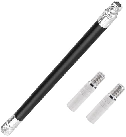 Dupoem Extension de Pneu Valve avec 2 Pièces 40 MM Pneu Valve Extension Adaptateur, Embout Gonflage Pneu Compatible avec Xiaomi M365 Pro Pro2 1S Max Scooter/Trottinette/Vélo/Voiture/Moto