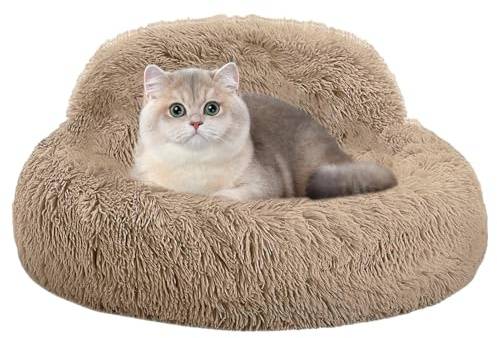 Genérico Letto per cani - Letto a dondolo in peluche per cani, con bordi rialzati, divano per animali domestici, interno camera da letto, stanza dei giochi, riposo giornaliero