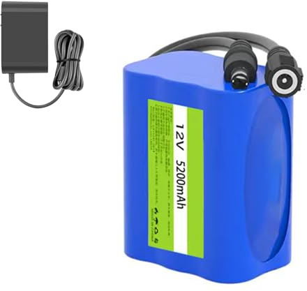 HJGHY 12v,5200mAh, Batería de Iones de Litio Recargable CC 12 V 3000 mAh 9000 mAh 10000 mAh 15000 mAh 18000 mAh 20000 mAh Batería de Respaldo de Litio