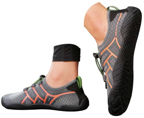 Zapatillas Mujer Verano Exteriores Acuáticas Natación Antideslizantes Senderismo Secado Rápido (Grey, 38)