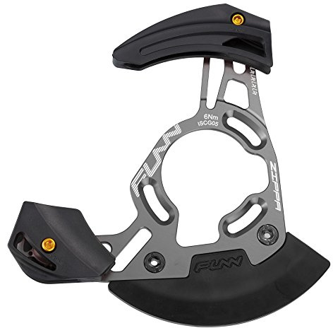 Funn Zippa DH MTB Chain Guide, ISCG05 Mount, 32T-38T (Gray)