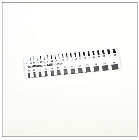 magnetisches Spaltlineal für Sachverständige, KFZ-Gutachter, Präsentationen 145 x 30 mm magnetisch (5)
