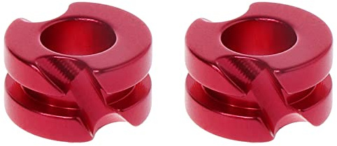 CENPEK Lot de 2 poulies en métal composite pour judas avec visée en métal, rouge