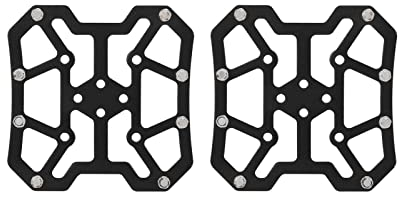 OUKENS klick-Pedal-Plattform, 1 Paar Fahrrad-klick-Pedal-Plattform-Adapter aus Aluminiumlegierung Fahrrad-Pedal-Umrüstsatz für Mountainbike(Schwarz)