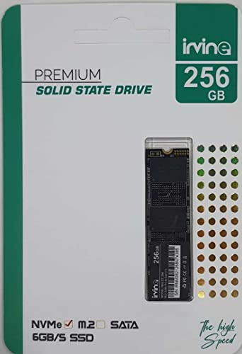 Irvine SSD da 256 GB SSD Premium Solid State Drive NVme m.2 SATA 6GB/S SSD