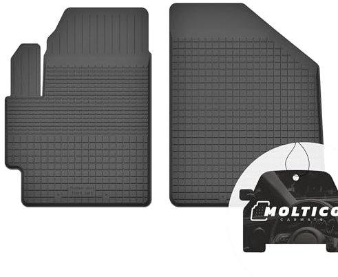 moto-MOLTICO Vorne Gummimatten Auto, 2-teiliges Set, Allwetter Gummi Fußmatten mit Rand, Antirutsch & Wasserfest Autoteppiche - passend für Citroen C3 Picasso 2008-2017