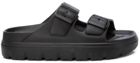 XTI - Chancla Mujer Negro - Calzado Cómodo y Versátil - Moda casual - Modelo 14255001 (Talla 37)