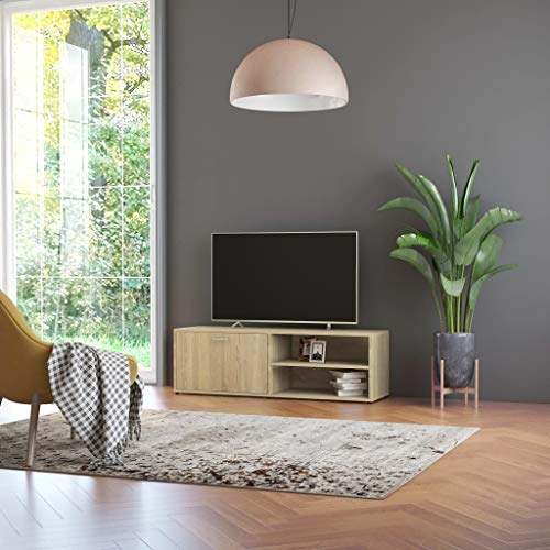 RAUGAJ Home & Garden TV-Schrank, Sonoma-Eiche, 120 x 34 x 37 cm, Holzwerkstoff