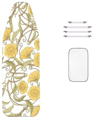 WTAIS Extra Large - Ironing Board Cover, XXL 160X60cm, Thickened - 2-in-1 Design, (Fits Ironing Board of Length 145 to155cm - Width 45 to 55cm) (B-2, XXL(160x60cm))
