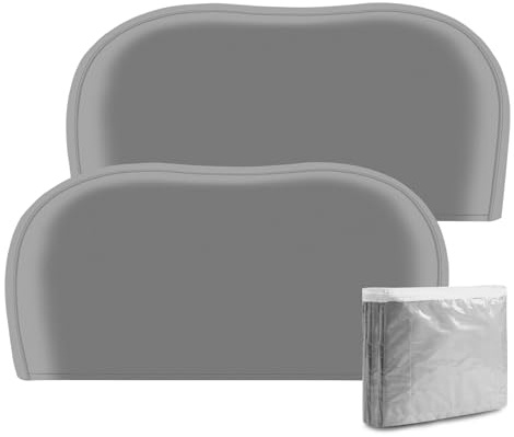 OutdoorLines Lot de 2 housses de pneu d'extérieur imperméables pour véhicule récréatif double essieu – Housses de roue de camping-car pour roues doubles de 68,6 à 76,2 cm de diamètre, housses de pneu