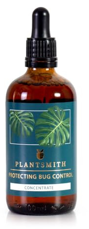 Plantsmith Protecting Bug Control Concentrate for Indoor Plants & Flowers, Natural Strengthening Formulation to Repel Insects & Pests, 100ML