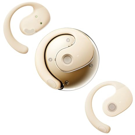Open Ear Headphones Wireless Ear Hanging Bluetooth Headset Open Ear Earbuds Wireless Bone Air Conduction Conducting Headphones Bluetooth Bone Air Conduction Earbuds Earphones Skin Tone