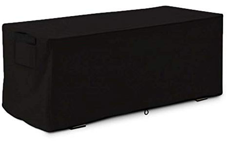 Housse Coffre De Rangement, Housse Protection Coffre De Jardin Exterieur Intérieur, Bâche Pour Coffre De Jardin Étanche En Oxford 210, Housse Résistant Aux UV Couverture Pour Salon De Jardin, Noir