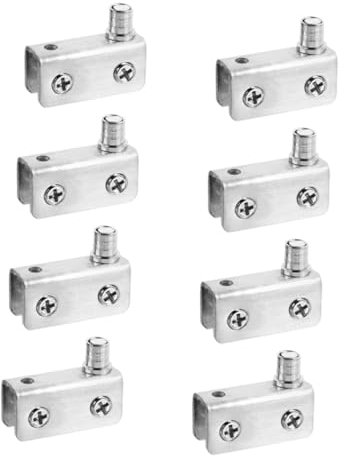 DOITOOL 8stücke Glas-türscharniere Aus Edelstahl Für Schwingtüren Und Glastüren Geeignet Für Duschtüren Schränke Und Home Office
