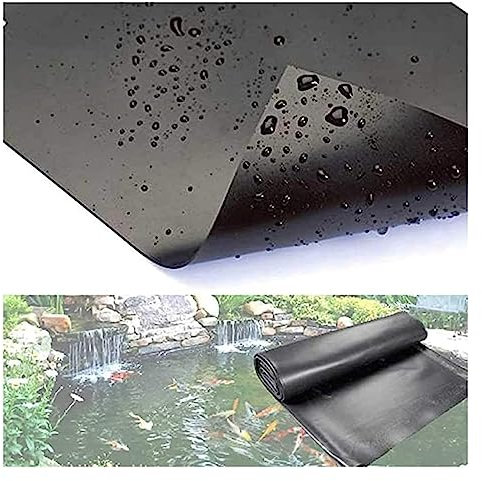Heavy Duty Black Pond Tarp Liner for Garden Fish Pond Fountain Prefabricated Membrane 7x8m