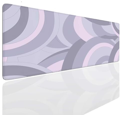 Tapis de Souris Gaming XXL 140x80x0.4cm, Tapis Souris Gamer, Grey Mouse Pad Mat Caoutchouc Antidérapante Mousepad Haute Précision et Vitesse, sous-Main Résistant, Tapis Bureau pour Claviers, PC S-555
