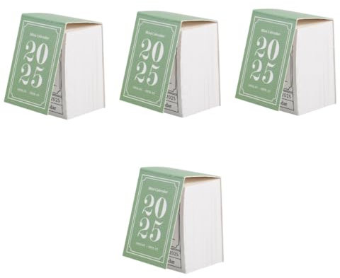 OFFSCH 4stücke Tischkalender Handreißbarer Vintage Kalender Für Büro Und Zuhause Dekorativ Und Praktisch Für -projekte Für Und Familie