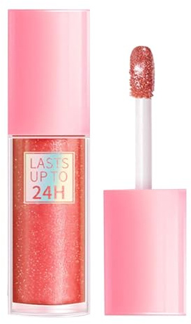 Glitter läppglans, glänsande flytande läppstift, fuktgivande läppglans med glänsande läppolja, näringsrik smink, läppbalsam för kvinnor, läppmakeup för kvinnor, läppmakeup för N