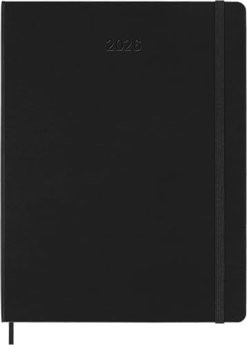 Moleskine Smart PRO Planner 2026, Agenda Digitale Settimanale 12 Mesi, Chiusura Elastica, Colore Nero, Formato Extra Large 19 x 25 cm