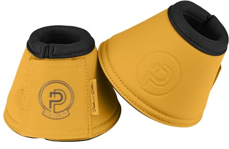 Eskadron Platinum Sprungglocken Faux Leather golden Yellow, Soft Rouge, Größe:M, Farbe:golden Yellow