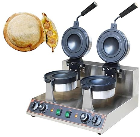 Macchina per waffle, pressa per hamburger commerciale, macchina per involtini primavera da 1300 W, macchina per waffle elettrica per hamburger, pressa per panini commerciale, macchina per sa