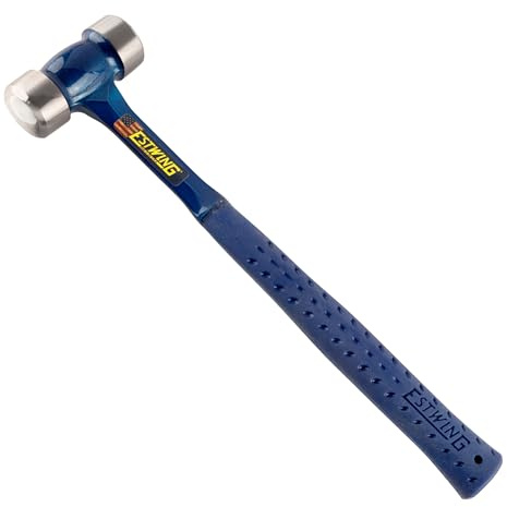 ESTWING Farrier E3-41FRH Schmiedehammer, 1,2 l, hergestellt in den USA, mit Stift und flachen Flächen und stoßdämpfendem Griff