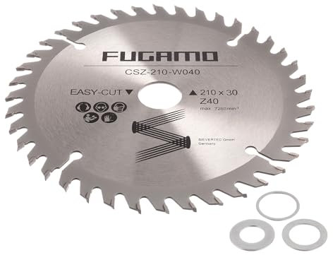 HM Kreissägeblatt Ø 210 x 30/25,4/20 / 16 mm 40 Zähne Sägeblatt für Holz