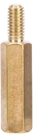 ViaGasaFamido Sechskant-Abstandshalter Set M3 Einkopfmuttern Kupfer Messing Leiterplatten Sortiment Schrauben Mutter Kompatibel M3x15mm