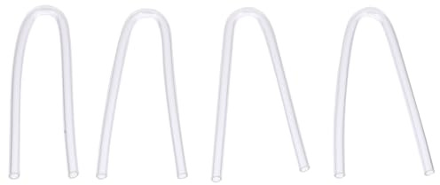 iplusmile Vorgeformte Bte Hörgeräteschläuche 4 Stück Klar Pvc Schallschlauch Ersatz Für Hörgerät Ohrpassstücke Audiologie Zubehör