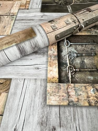 PVC Tischdecke Nostalgie Wachstuch NEU · Breite & Länge wählbar · abwaschbare Tischdecke · Holz Holzdiele grau beige Texas, Größe:140 x 100 cm