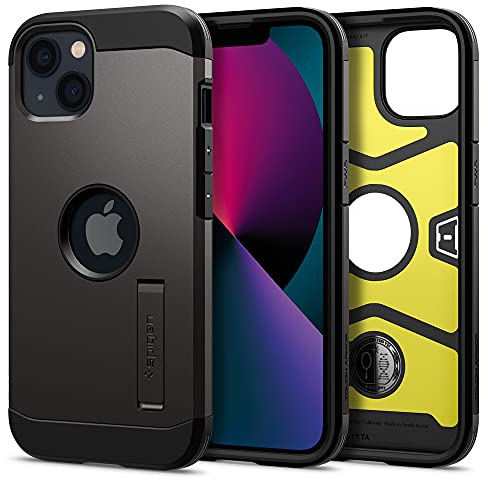 Spigen Tough Armor Case Compatible with iPhone 13 - Gunmetal