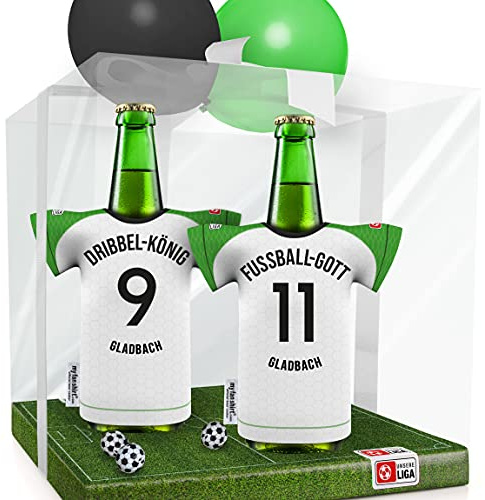 my fan shirt Männer-Geschenk für Gladbach Fans PERSONALISIERBAR | Fanartikel Geburtstags-Geschenk Mann Freund Opa Bruder Offizieller Trikotkühler by MYFANSHIRT.com