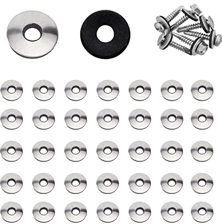 YouU # 4.2/4.8/5.5/6.3/8mm Modelli Multipli In Acciaio Inox Neoprene EPDM Guarnizioni Di Tenuta Kit Assortimento Rondelle (4.8x14mm 50pcs)