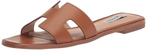 Steve Madden Damen Hadyn Sandale, Cognac Leder, 39 EU