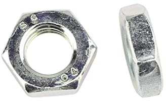 10 Stk Sechskantmuttern flach DIN 439 M12 - Stahl verzinkt