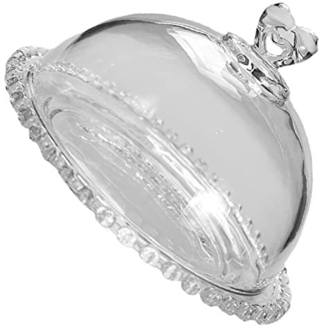VILLFUL Glas Tortenständer Mit Kuppelabdeckung Elegante Dessertplatte Für Kuchen Cupcakes Und Muffins Für Hochzeiten Feiern Und Partys Transparentes Servierdisplay Für Ihre Köstlichen