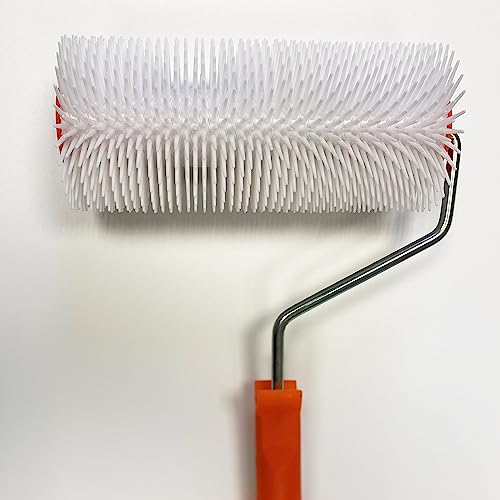 Igelwalze Stachelwalze Breite 25cm Entlüftungsrolle Bodenbeläge Nivellierwalze Stachel 28mm mit Bügel CTS_5664