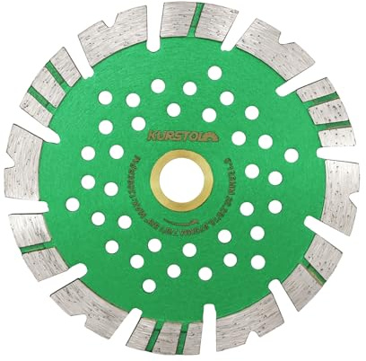 KURSTOL Diamant-Trennscheibe 125mm - Doppelfunktion Diamanttrennscheibe Bohrung 22-16mm zum Schneiden und Schleifen von Keramikfliesen Porzellan Granit Marmor