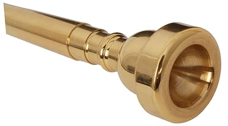 Supvox 3C Trompetenersatz Mundstück aus Kupfer in Gold für Präzisen und Wunderbare Leistung Geeignet für Trompete Musiker und Schüler