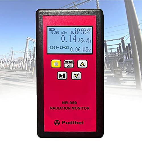 Rilevatore di radiazioni, Contatore Geiger professionale, contatore Geiger radioattività con display LCD, rilevatore di radiazioni nucleari portatile dosimetro misuratore EMF, for il monitoraggio dell