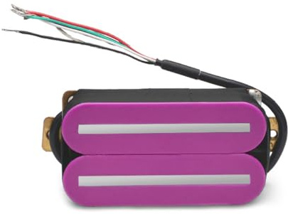 ROZILO Purple Bridge Tonabnehmer Dual Hot Rail Humbucker Tonabnehmer Keramik Tonabnehmer mit 57 mm Stahlstange