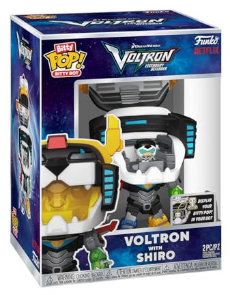 Funko Bitty Bots: Voltron: Legendary Defender - Voltron mit Shiro! Bitty POP! - 2,2 cm & 12,3 cm - Classic - Sammlerstück - Geschenkidee - Display