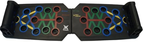 Vchamps Pushup Board Liegestützboard Push-Up Liegestütz-Brett; Faltbares Multifunktions Elite Rack Fitness-Board Liegestütz-Griffe - Ostern Geschenkidee Ostergeschenk