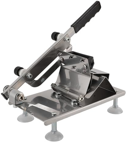 Manuelle Meat Slicer für zu Hause – Edelstahl Fleisch Schneidemaschine, Multifunktionale Fleischschneidemaschine für Restaurants, Hot-Pot-Läden (Kleine Größe 21 Zoll)