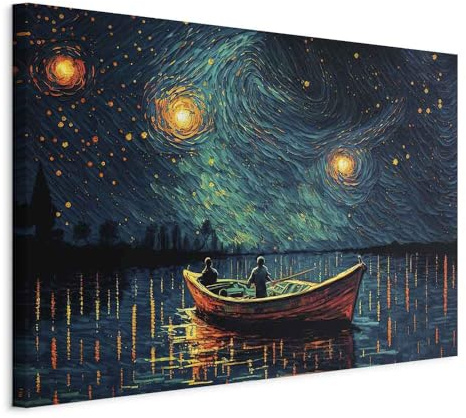 murando Acoustic Canvas Wall Art Abstraction 120x80 cm / 48x32 1 pcs | AI, Picture With Acoustic Foam Sound Absorption Print Image Artwork Room Acoustics Soundproofing, Nature View